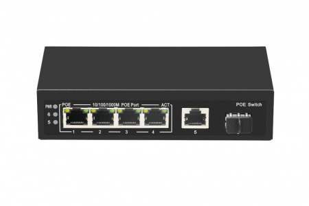 РоЕ-коммутатор Gigalink GL-SW-G005-04P