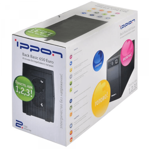 ИБП IPPON Back Basic 650 Euro